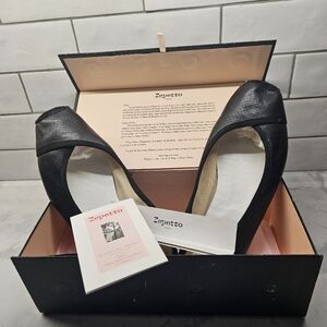 Repetto Black Leather Flats